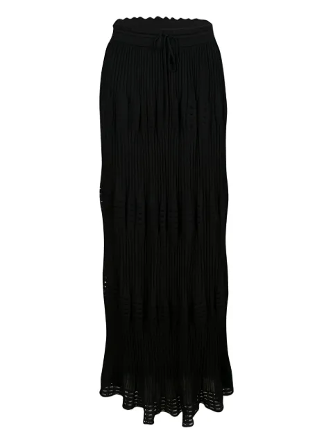 Missoni Pre-Owned cotton-blend knitted skirt Black 136538