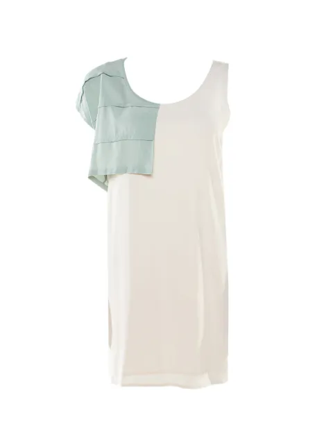 Pre-Owned Alexander Wang one-shoulder layered dress Neutrals 178287