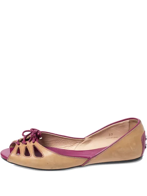 Tod's Vintage Pre-owned ballet flat sandals Neutrals 258975