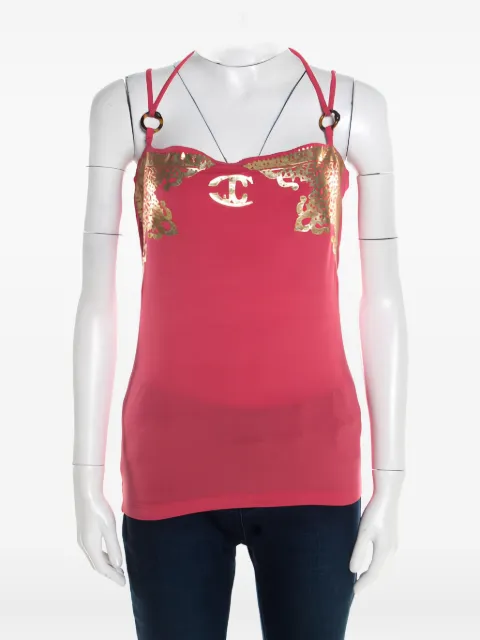 Just Cavalli Vintage logo-print top Pink 182153
