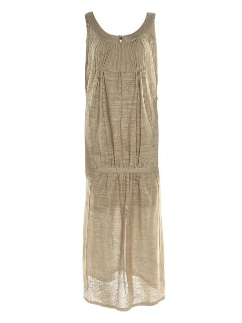 Sonia Rykiel Pre-Owned knitted lurex dress Neutrals 182513
