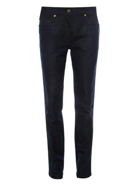 Escada Pre-Owned glitter trousers Blue 200562