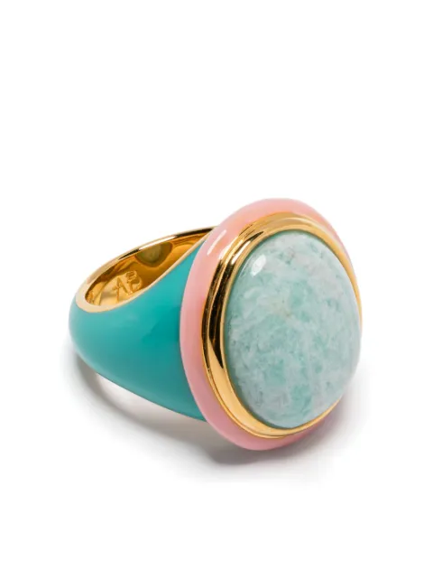 Aurelie Bidermann Tabarin Amazonite ring Green SS25BA09MG