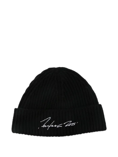 Kenzo ribbed signature beanie Black FF68BU230KWB