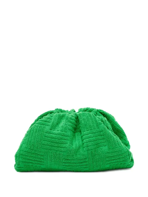 Bottega Veneta Pre-Owned Terrycloth clutch bag Green 1088448