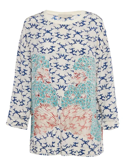Stella McCartney Pre-Owned abstract-print silk top 1087706