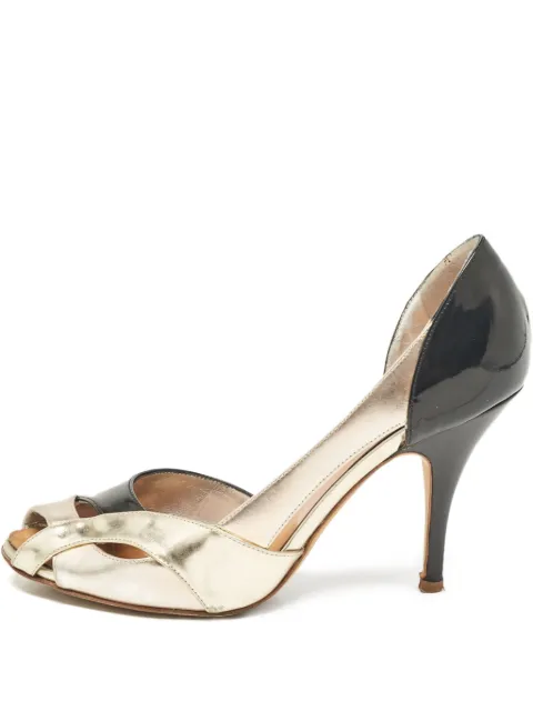 Giuseppe Zanotti Vintage pre-owned 90mm peep-toe heels Gold 1071180