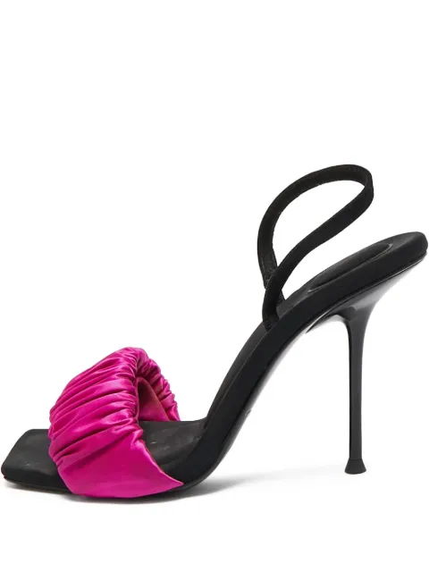 Pre-Owned Alexander Wang 100mm satin-finish heeled sandals Purple 1086081