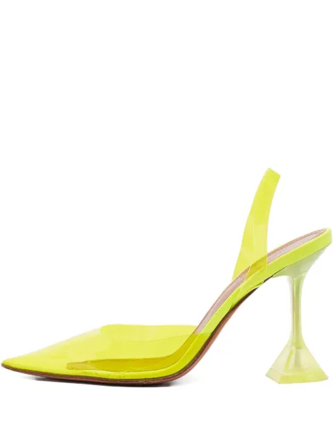 Amina Muaddi pre-owned 95mm Holli slingback pumps Yellow 1070782