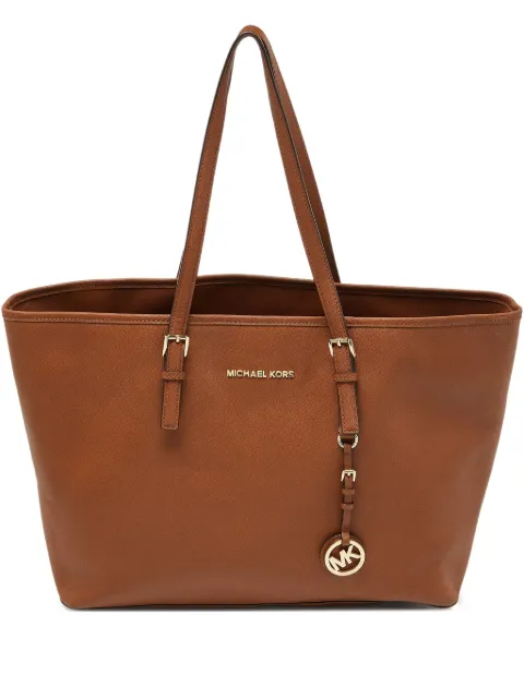 Michael Kors Vintage logo-lettering leather tote bag Brown 994273