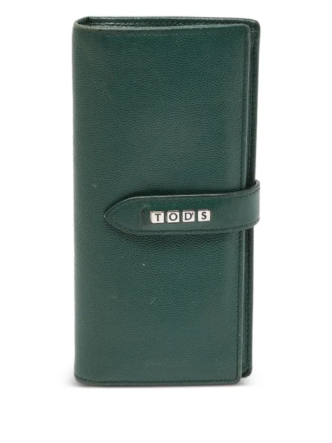 Tod's Vintage Pre-owned leather wallet Green 914417