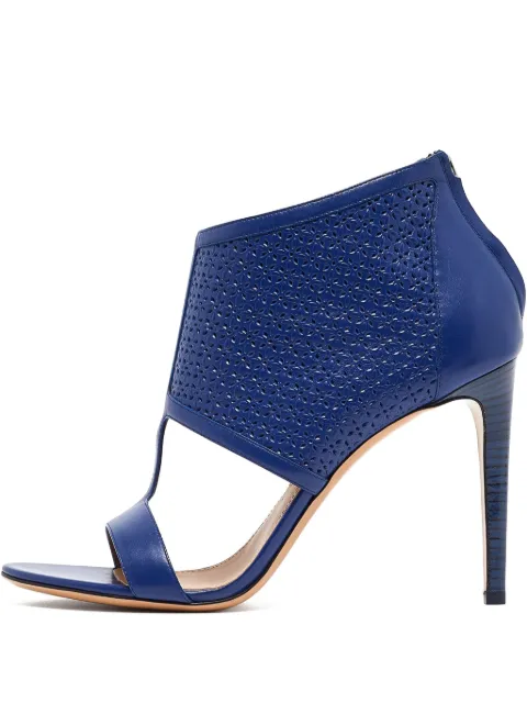 Ferragamo Pre-Owned 105mm Pacela leather heeled pumps Blue 960485