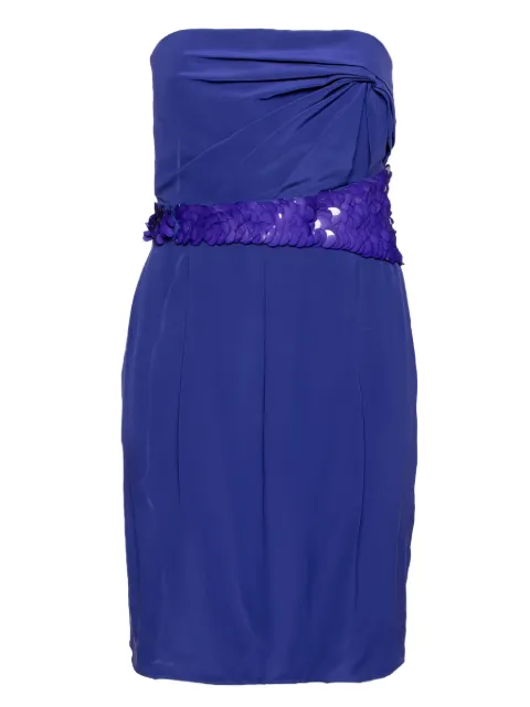 Versace Pre-Owned sequinned cotton dress Blue 573250