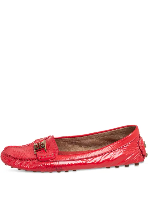 Tory Burch pre-owned patent-leather loafers Red 490182