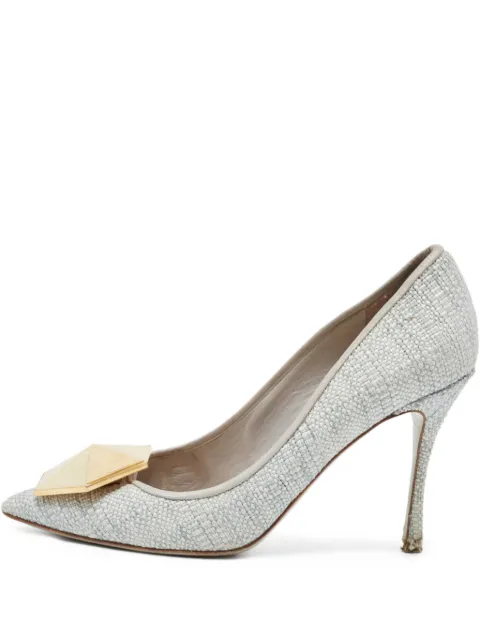 Nicholas Kirkwood pre-owned 110mm pointed-toe pumps Grey 886931