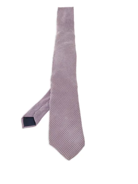 Lanvin Pre-Owned patterned silk tie Pink 493792