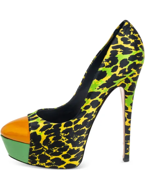 Casadei Vintage 150mm leather pumps Black 542905