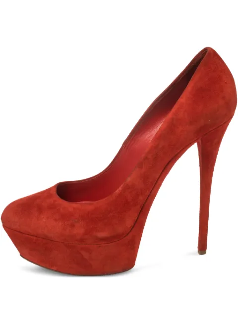 Casadei Vintage 150mm platform stiletto pumps Red 442085