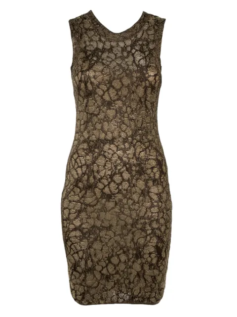 Missoni Pre-Owned embroidered lurex midi dress Gold 365127