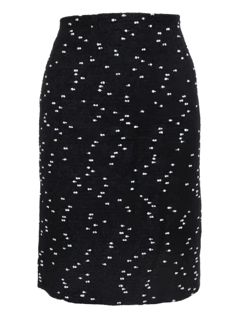 Oscar de la Renta Pre-Owned tweed pencil skirt Black 386250