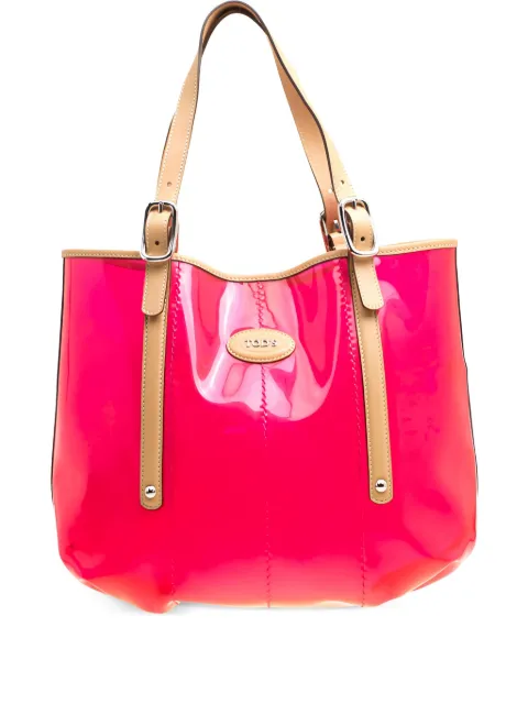 Tod's Vintage leather tote bag Red 152195