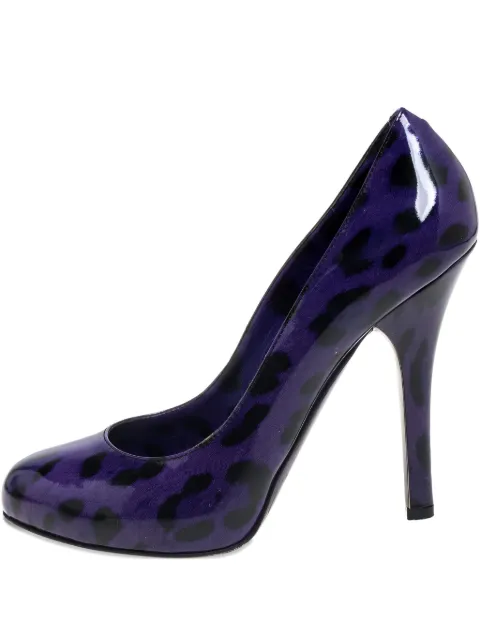 Dolce & Gabbana Pre-Owned 125mm leather heeled pumps Purple 396467