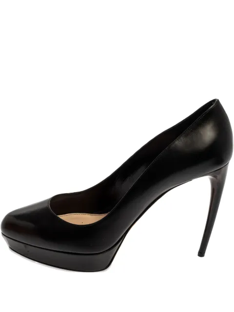 Alexander McQueen Pre-Owned 115mm leather heeled pumps Black 367287