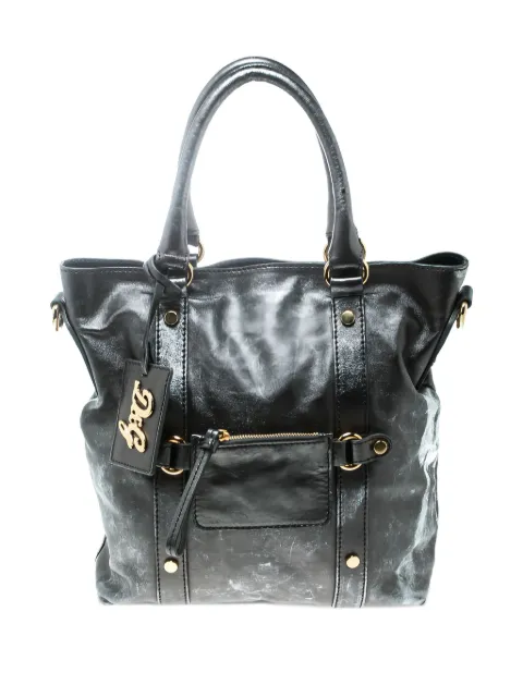 D&G Vintage metallic leather shoulder bag Grey 170486