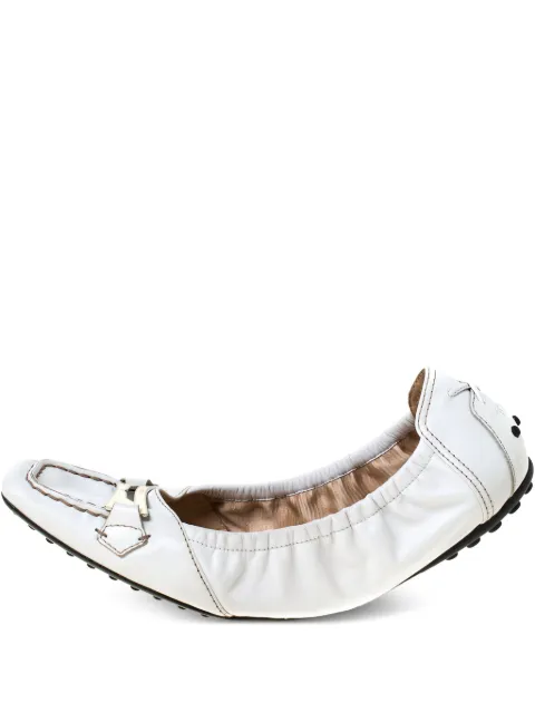 Tod's Vintage buckle-detail loafers Grey 224175