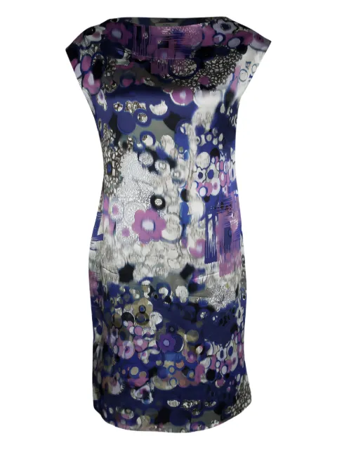 ERDEM abstract-pattern print dress Blue 120831