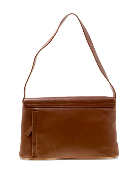 Lanvin Pre-Owned leather shoulder bag Brown 176853