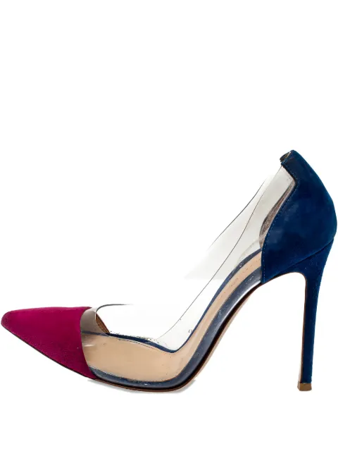 Gianvito Rossi 105mm Plexi pumps Blue 368995