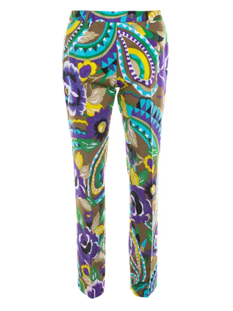 Etro Pre-Owned Paisley-print trousers Blue 207808