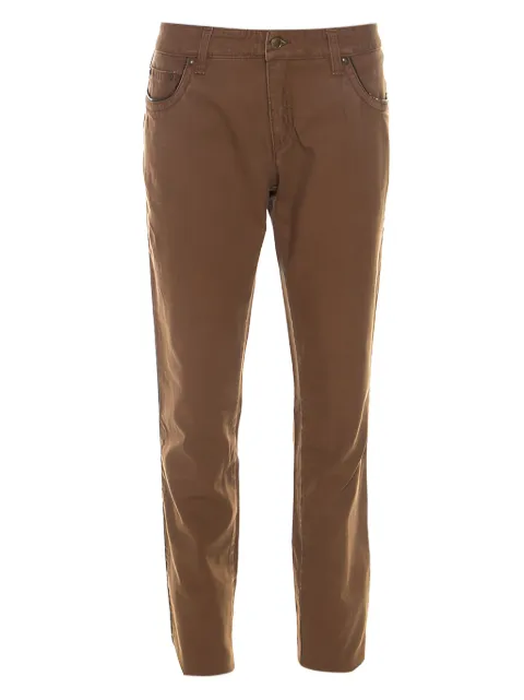 Roberto Cavalli Vintage 2005 cotton trousers Brown 237709