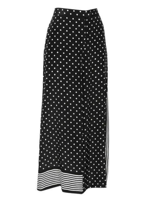Stella McCartney Pre-Owned polka-dot stripe trousers Black 591942