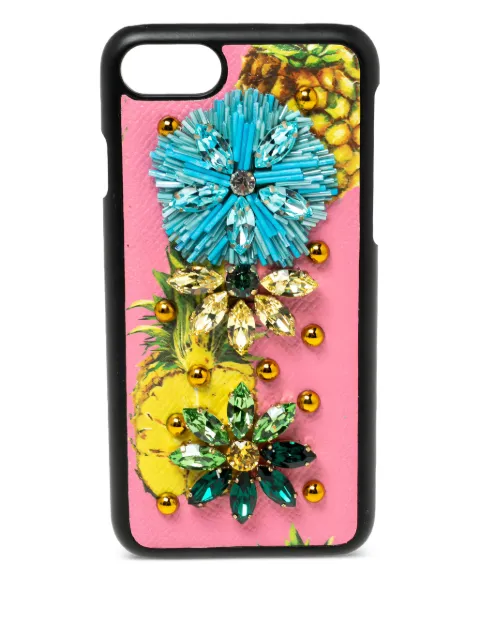 Dolce & Gabbana Pre-Owned embellished iPhone 7 case Pink 603224
