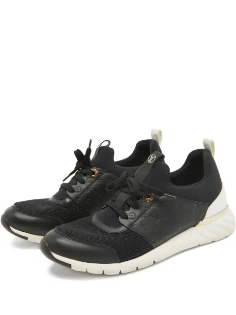 Louis Vuitton Pre-Owned monogram-panelled sneakers Black 918256
