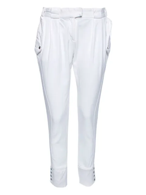 Just Cavalli Vintage pleated white trousers White 557270