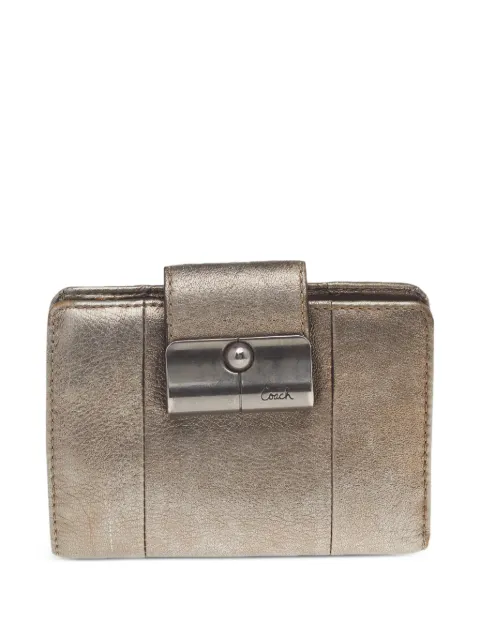 Coach Vintage metallic-effect leather wallet Gold 512052