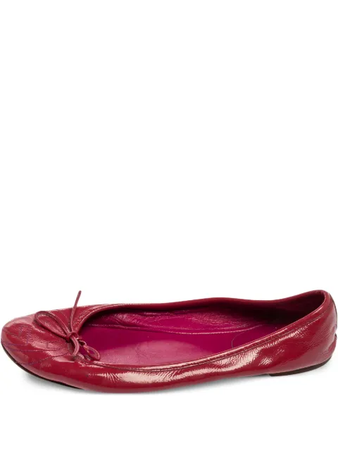 Gucci Pre-Owned leather ballet flats Pink 595909
