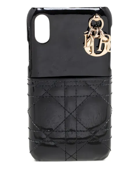 Christian Dior Pre-Owned Lady Dior iPhone X/XS case Black 592849