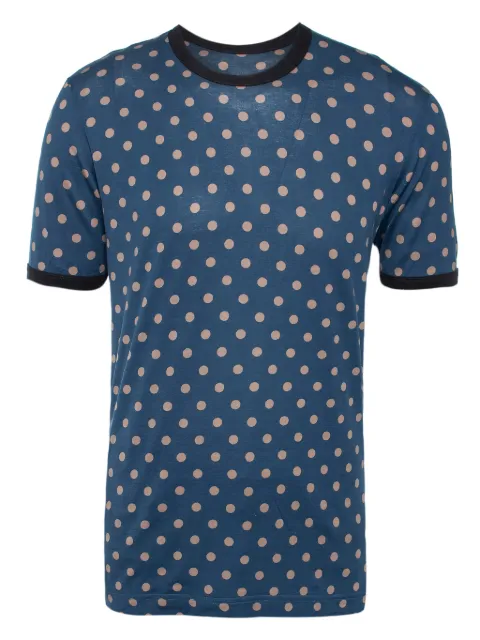 Dolce & Gabbana Pre-Owned polka-dot T-shirt Blue 489256