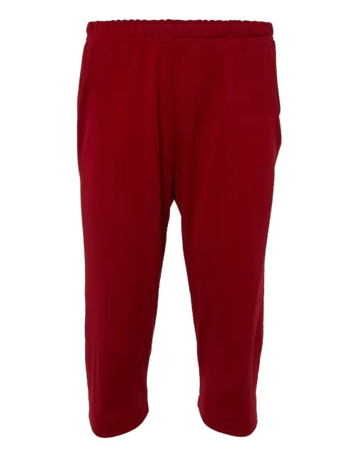 Dolce & Gabbana Pre-Owned elasticated-waist cropped trousers Red 894466