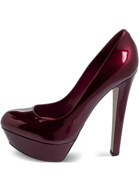 Sergio Rossi Vintage pre-owned 130mm leather pumps Red 572582