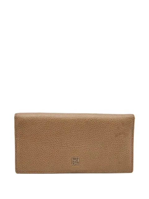 Carolina Herrera Vintage leather wallet Neutrals 832378