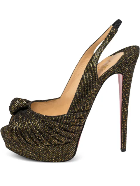Christian Louboutin Pre-Owned 150mm leather pumps Black 496568