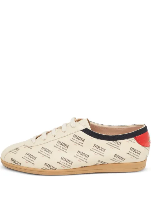 Gucci Pre-Owned logo-print sneakers Neutrals 917711