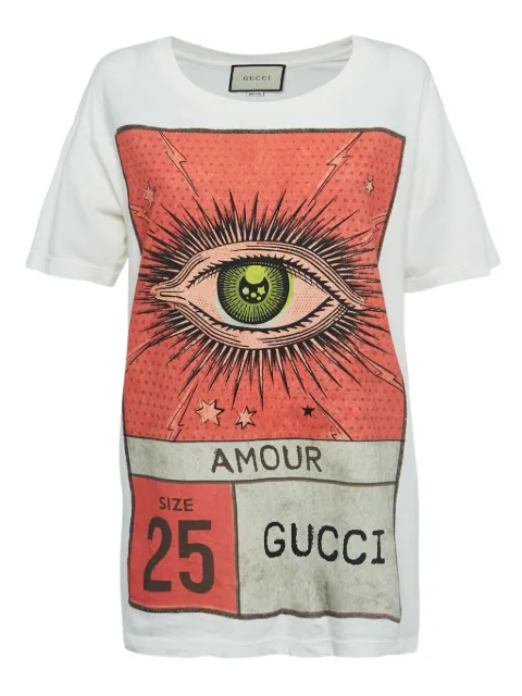 Gucci Pre-Owned Amour 25 T-shirt White 918728