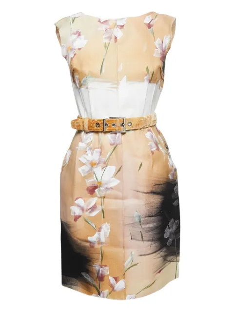 Dolce & Gabbana Pre-Owned floral-print dress Neutrals 797635