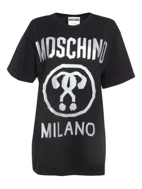 Moschino Pre-Owned logo-print T-shirt Black 1004631